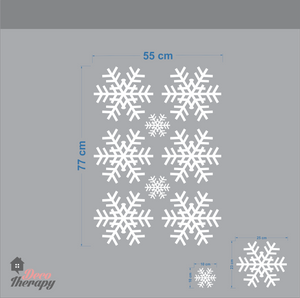 Christmas Snowflakes V2 Wall Sticker