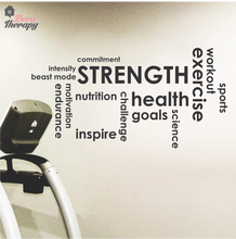 Load image into Gallery viewer, Strength Health Exercise Wall Sticker