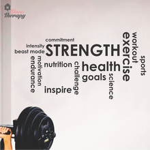 Load image into Gallery viewer, Strength Health Exercise Wall Sticker