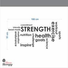 Load image into Gallery viewer, Strength Health Exercise Wall Sticker