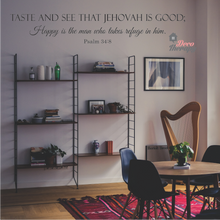 Load image into Gallery viewer, Taste And See That Jehovah Is Good Wall Sticker