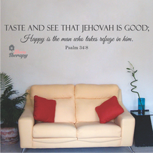 Load image into Gallery viewer, Taste And See That Jehovah Is Good Wall Sticker