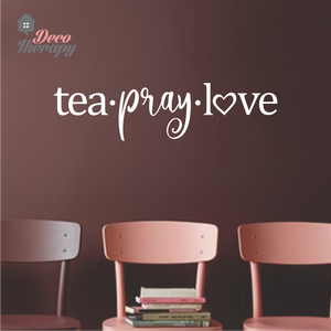 Tea Pray Love Wall Sticker