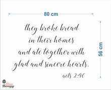 Load image into Gallery viewer, They Broke Bread Wall Sticker