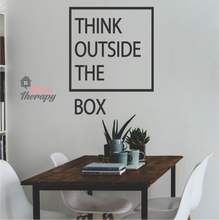 Load image into Gallery viewer, Think Outside The Box Wall Sticker