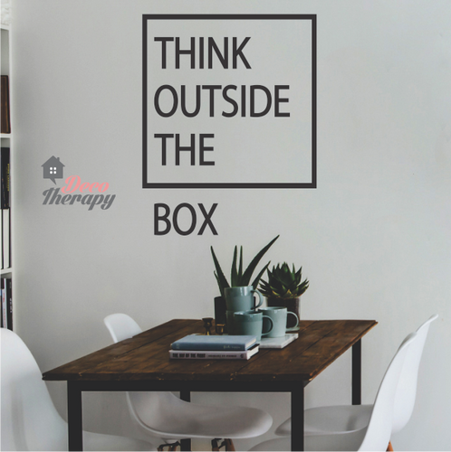 Think Outside The Box Wall Sticker