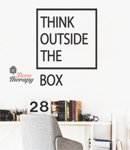 Load image into Gallery viewer, Think Outside The Box Wall Sticker