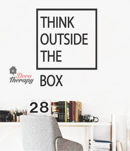 Think Outside The Box Wall Sticker