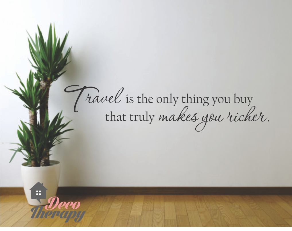 Travel Makes You Richer Wall Sticker