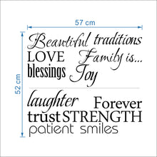 Load image into Gallery viewer, Beautiful Words Family Is Blessings for Frames Wall Sticker