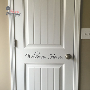 Welcome Home On Door Wall Sticker
