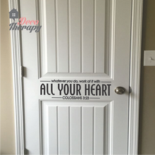 Load image into Gallery viewer, Work At it With All Your Heart V1 Wall Sticker