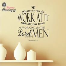 Load image into Gallery viewer, Work At it With All Your Heart V2 Wall Sticker