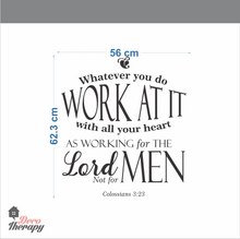 Load image into Gallery viewer, Work At it With All Your Heart V2 Wall Sticker