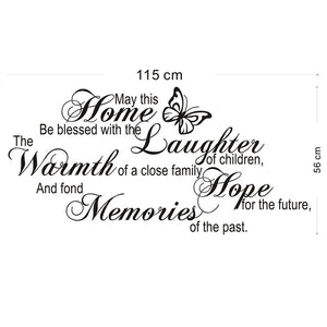 May This Home Be Blessed V3 Wall Sticker