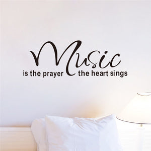 Music Heart Sings Wall Sticker